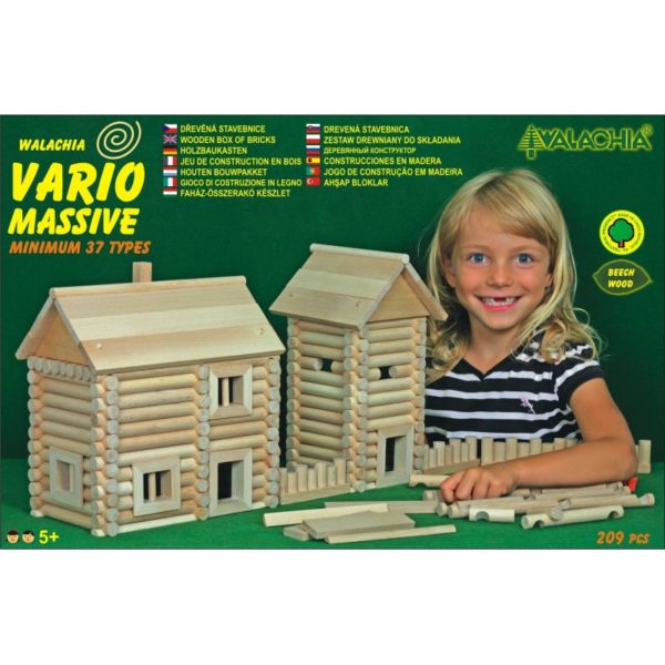 209 db-os rönkfa építőjáték - Vario Massive