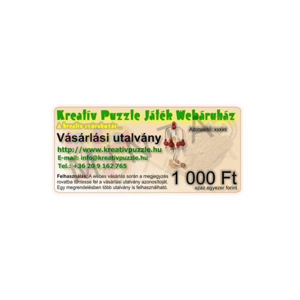 Ajándékutalvány 1 000 Ft